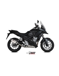 MIVV SLIP-ON SUONO ST. STEEL CON TAPA CARBONO HONDA CB 500 X 2016