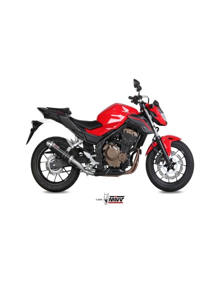 MIVV SLIP-ON GP BLACK HONDA CB 500 F 2016-18
