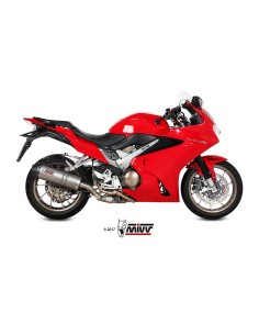MIVV SLIP-ON OVAL TITAN CON TAPA CARBONO HONDA VFR 800 F 2014-20
