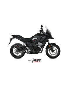 MIVV SLIP-ON SUONO BLACK CON TAPA CARBONO HONDA CB 500 X 2017-22