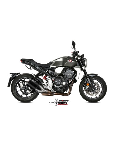 MIVV 2 SLIP-ON MK3 BLACK HONDA CB 1000 R 2018-24