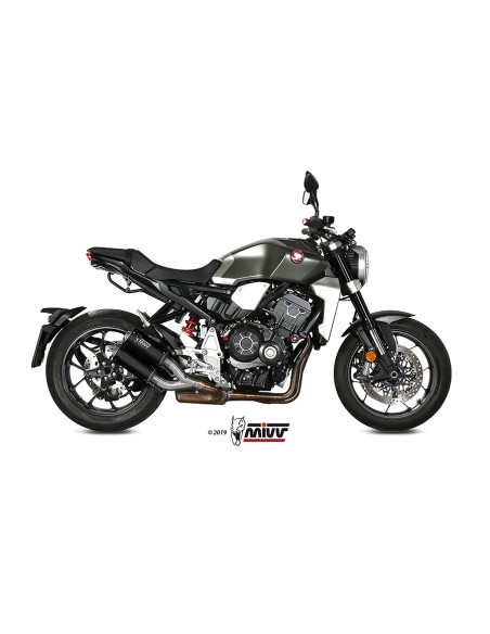 MIVV 2 SLIP-ON MK3 BLACK HONDA CB 1000 R 2018-24