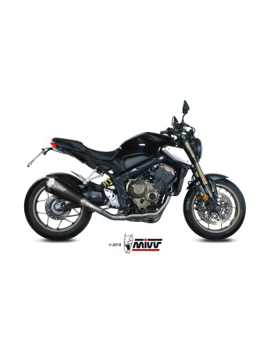 MIVV FULL SYSTEM 4X2X1 DELTA RACE BLACK HONDA CB 650 R / CBR 650 R 2019-23