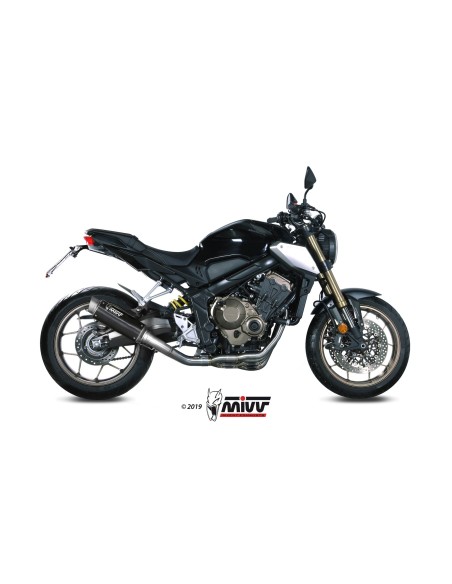 MIVV FULL SYSTEM 4X2X1 GP PRO BLACK HONDA CB 650 R / CBR 650 R 2019-23