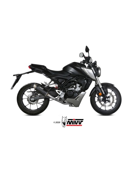 MIVV FULL SYSTEM 1X1 GP PRO BLACK HONDA CB 125 R 2018-20