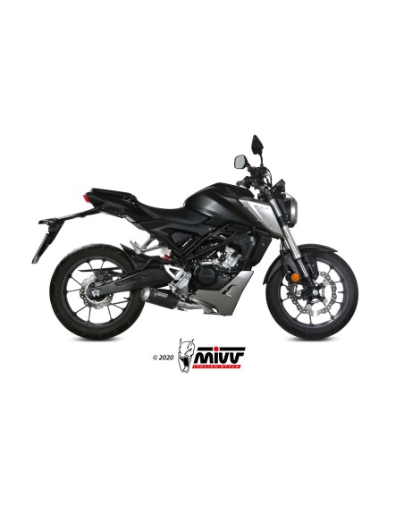 MIVV FULL SYSTEM 1X1 MK3 BLACK HONDA CB 125 R 2018-20