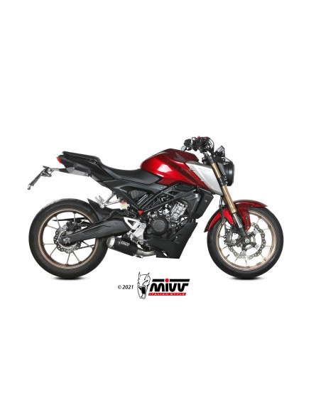 MIVV FULL SYSTEM 1X1 MK3 BLACK HONDA CB 125 R 2021-24