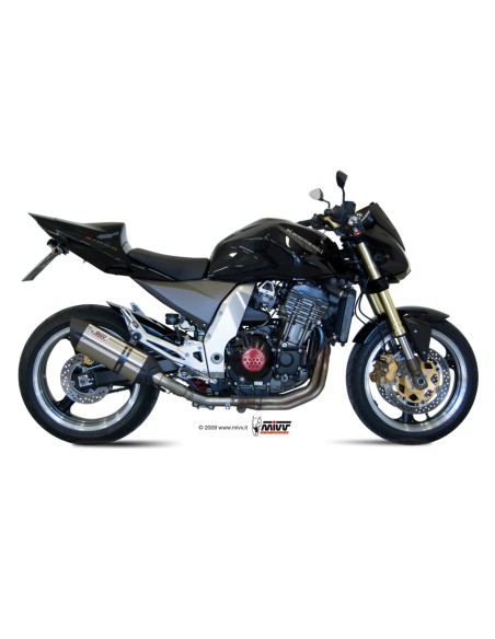 MIVV 2 SLIP-ON SUONO ST. STEEL CON TAPA CARBONO KAWASAKI Z1000 2003-06