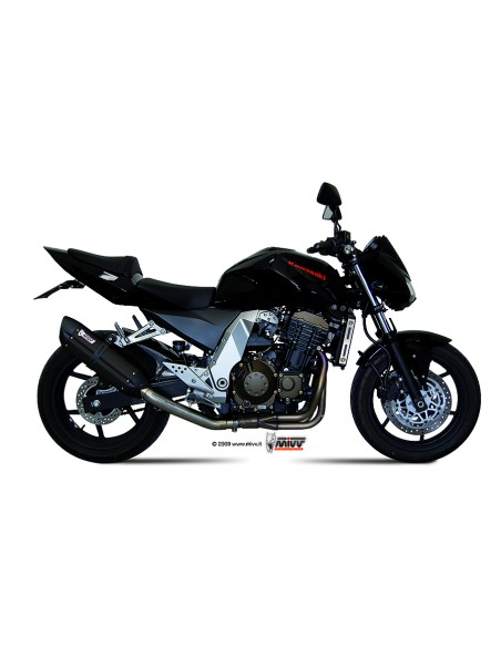 MIVV SLIP-ON SUONO BLACK CON TAPA CARBONO KAWASAKI Z750 2004-06