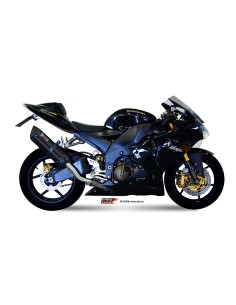 MIVV SLIP-ON SUONO BLACK CON TAPA CARBONO KAWASAKI ZX-10 R 2004-05