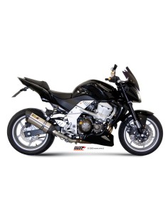 MIVV SLIP-ON SUONO ST. STEEL CON TAPA CARBONO KAWASAKI Z750 2007-14