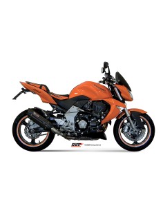 MIVV 2 SLIP-ON SUONO BLACK CON TAPA CARBONO KAWASAKI Z1000 2007-09