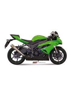 MIVV SLIP-ON X-CONE PLUS ST. STEEL KAWASAKI ZX-6 R 2009-16