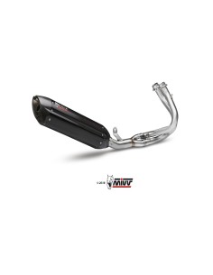 MIVV FULL SYSTEM 2X1 SUONO BLACK CON TAPA CARBONO KAWASAKI ER-6N / F 2012-16