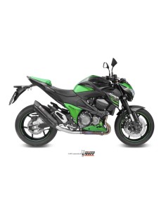 MIVV SLIP-ON SUONO BLACK CON TAPA CARBONO KAWASAKI Z800 2013-16