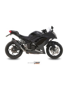 MIVV SLIP-ON SUONO BLACK CON TAPA CARBONO KAWASAKI NINJA 300 2013-16 / Z300 2015-16