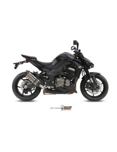 MIVV 2 SLIP-ON SUONO ST. STEEL CON TAPA CARBONO KAWASAKI Z1000 / Z1000 R EDITION 2014-20