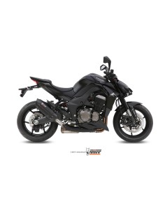MIVV 2 SLIP-ON SUONO BLACK CON TAPA CARBONO KAWASAKI Z1000 / Z1000 R EDITION 2014-20