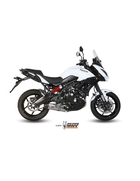 MIVV FULL SYSTEM 2X1 OVAL TITAN CON TAPA CARBONO KAWASAKI VERSYS 650 2015-22