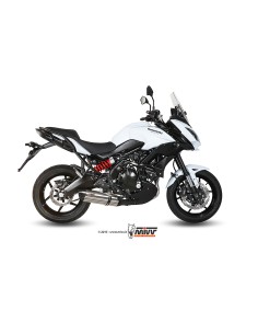 MIVV FULL SYSTEM 2X1 SUONO ST. STEEL CON TAPA CARBONO KAWASAKI VERSYS 650 2015-22