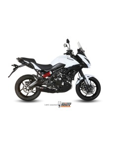 MIVV FULL SYSTEM 2X1 SUONO BLACK CON TAPA CARBONO KAWASAKI VERSYS 650 2015-22