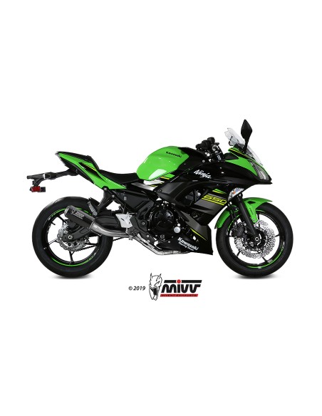 MIVV FULL SYSTEM 2X1 MK3 CARBONO KAWASAKI NINJA 650 / Z650 2017-23