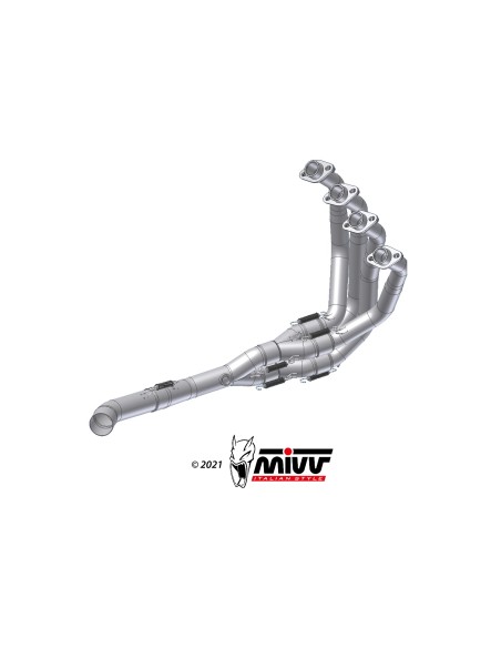 MIVV COLECTORES NO KAT (COMPATIBLE CON SILENCIOSOS MIVV Y DE SERIE) KAWASAKI Z900 A2 2017-24