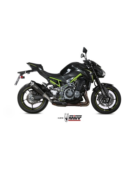 MIVV SLIP-ON DELTA RACE BLACK KAWASAKI Z900 2017-19 / Z900 A2 (35 KW / 70 KW) 2017-24