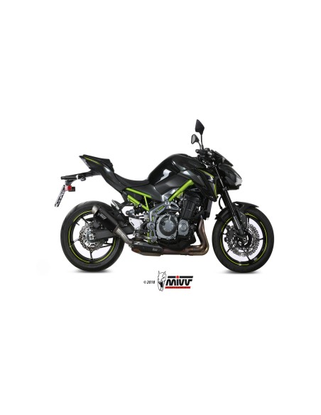 MIVV SLIP-ON GP PRO BLACK KAWASAKI Z900 2017-19 / Z900 A2 (35 KW / 70 KW) 2017-24