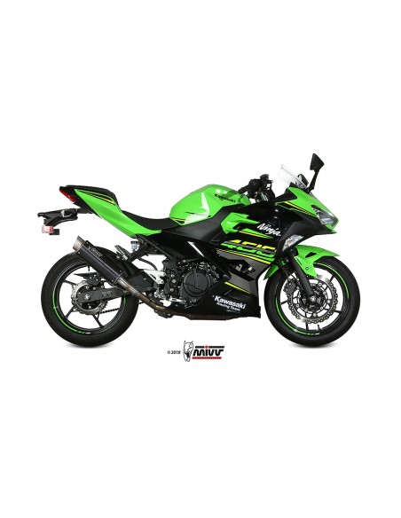 MIVV SLIP-ON GP PRO BLACK KAWASAKI NINJA 400 2018-23 / Z400 2019-23
