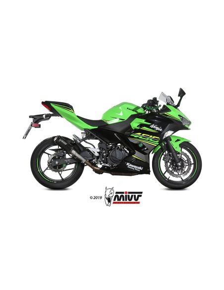 MIVV SLIP-ON MK3 BLACK KAWASAKI NINJA 400 2018-23 / Z400 2019-23