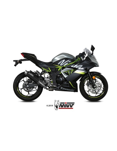 MIVV SLIP-ON GP PRO CARBONO KAWASAKI NINJA 125 / Z125 2019-24