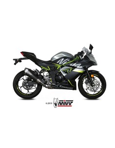 MIVV SLIP-ON DELTA RACE BLACK KAWASAKI NINJA 125 / Z125 2019-24
