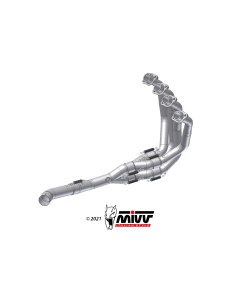 MIVV COLECTORES NO KAT (COMPATIBLE CON SILENCIOSOS MIVV Y DE SERIE) KAWASAKI Z900 2020-24