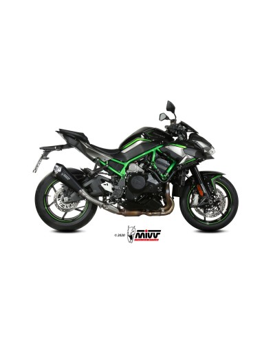 MIVV SLIP-ON DELTA RACE BLACK KAWASAKI Z H2 / SE 2020-24