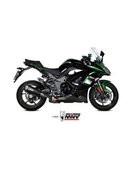 MIVV SLIP-ON DELTA RACE BLACK KAWASAKI NINJA 1000 SX / TOURER 2020-24