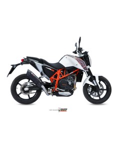 MIVV SLIP-ON SUONO BLACK CON TAPA CARBONO KTM 690 DUKE 2012-18