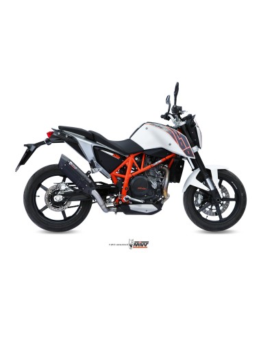 MIVV SLIP-ON SUONO BLACK CON TAPA CARBONO KTM 690 DUKE 2012-18