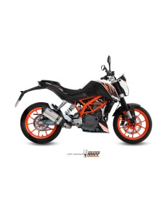 MIVV FULL SYSTEM 1X1 SUONO ST. STEEL CON TAPA CARBONO KTM 390 DUKE 2013-16