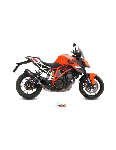 MIVV SLIP-ON OVAL CARBONO CON TAPA CARBONO KTM 1290 SUPERDUKE 2014-19