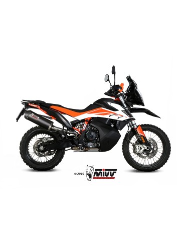 MIVV SLIP-ON OVAL CARBONO CON TAPA CARBONO KTM 790 ADVENTURE/R 19-24 / 890 ADVENTURE/R 20-24