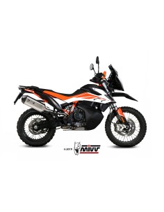 MIVV SLIP-ON SPEED EDGE ST. STEEL CON TAPA CARBONO KTM 790 ADVENTURE/R 19-24 / 890 ADVENTURE/R 20-24