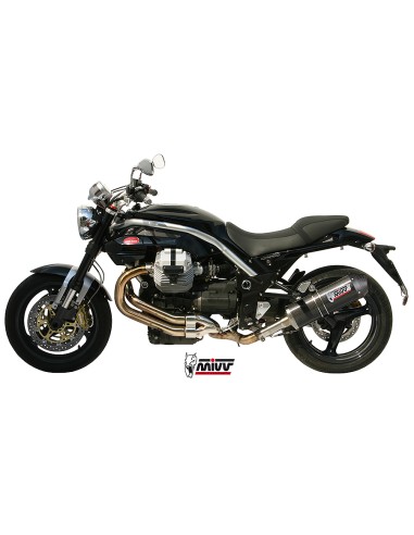 MIVV SLIP-ON OVAL CARBONO CON TAPA CARBONO MOTO GUZZI GRISO 850 / 1100 06-11 / GRISO 1200 07-16
