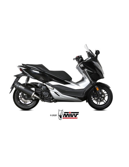 MIVV SLIP-ON MOVER BLACK HONDA FORZA 300 2018-20