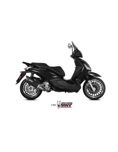 MIVV SLIP-ON MOVER BLACK PIAGGIO BEVERLY 300 2010-20