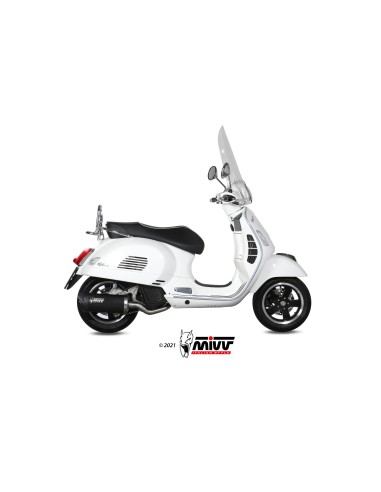 MIVV FULL SYSTEM 1X1 MOVER BLACK PIAGGIO VESPA GTS 125 2017-18