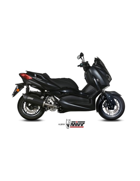 MIVV SLIP-ON MOVER BLACK YAMAHA X-MAX 300 2017-20