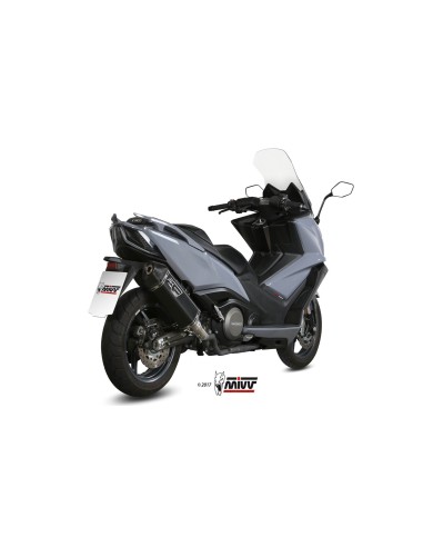 MIVV SLIP-ON SPEED EDGE BLACK KYMCO AK550 2017-20