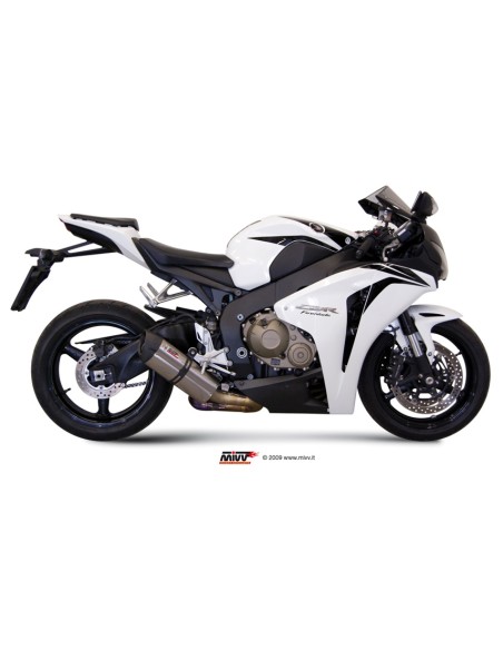 MIVV FULL SYSTEM 4X2X1 SUONO FULL TITANIUM CON TAPA CARBONO HONDA CBR 1000 RR 2008-13