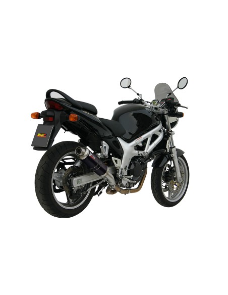 MIVV SLIP-ON GP BLACK SUZUKI SV 650 1999-02